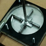 Pump with front faceplate removed